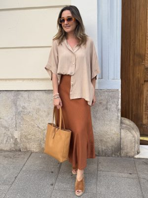 FALDA MIDI VISCOSA