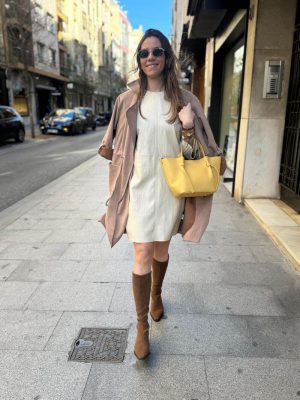 VESTIDO CHILABA POLIPIEL