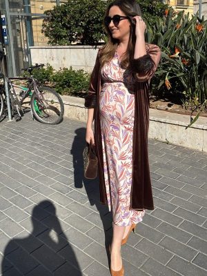 VESTIDO PUNTO DE SEDA C/PICO