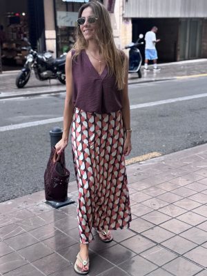 FALDA ESTAMPADA GOTAS