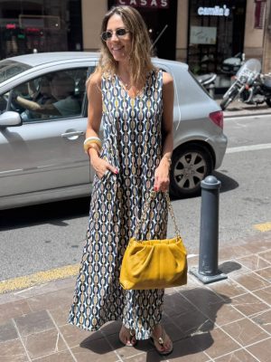 VESTIDO ESTAMPADO CADENAS