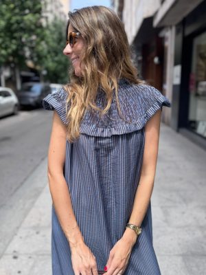 VESTIDO MIL RAYAS C/BABERO