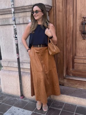 FALDA GRABADA CINTURÓN