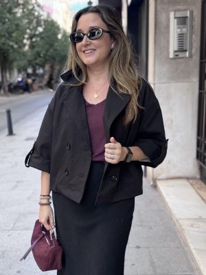 GABARDINA CORTA CRUZADA