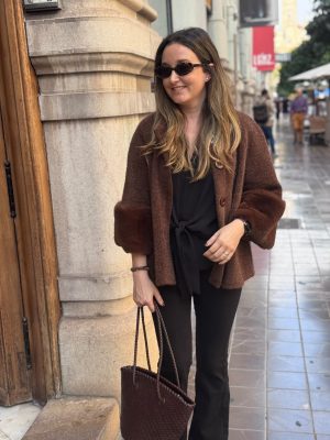 CHAQUETÓN MANGA PELO