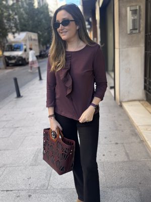 CAMISETA ALGODÓN VOLANTE